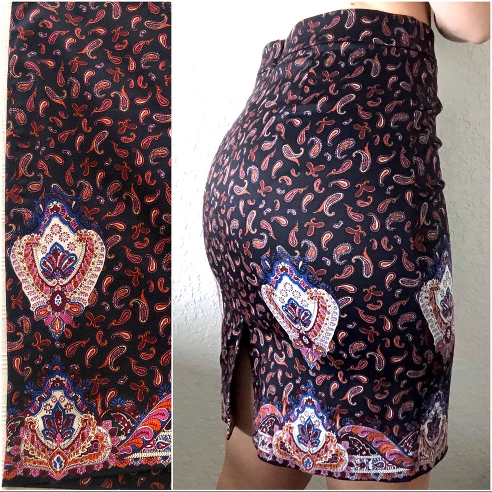 J. Crew Floral Print Pencil Skirt